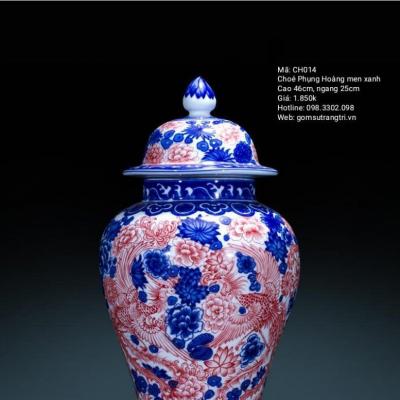 CHÓE PHỤNG HOÀNG MEN XANH
